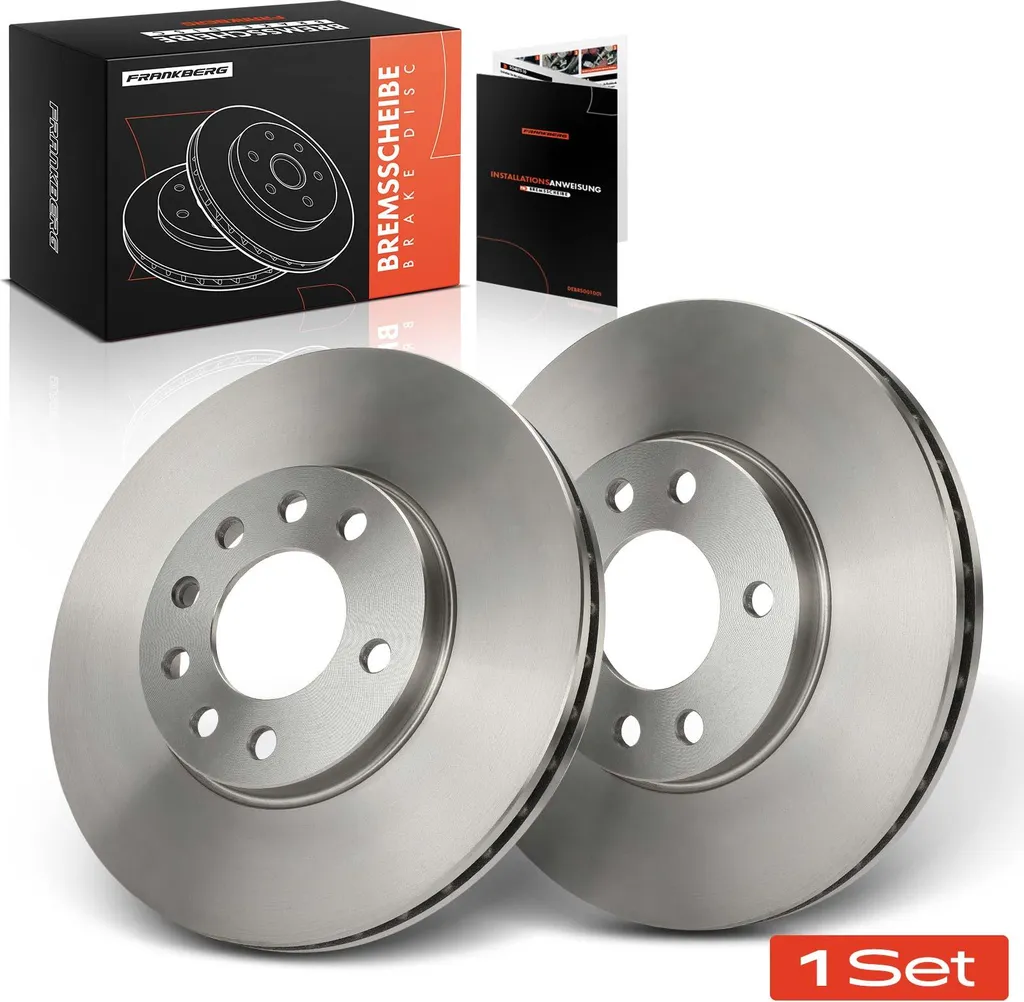 Paire de Disques de Frein Avant Ventilés pour Opel Astra G Berline et CC