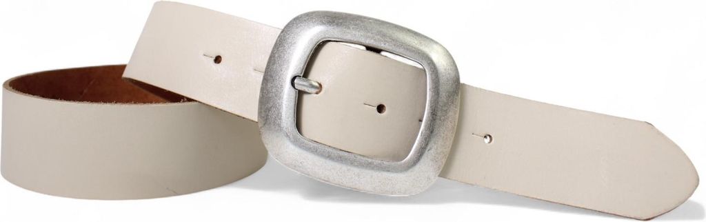 FRONHOFER Damengürtel 4 cm, große Schnalle in altsilbern, echt Leder Gürtel