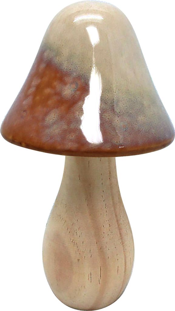 Pilzfigur Keramik Mave Pilz 12 x 12 x 21,5 cm Naturfarben 1 Stück