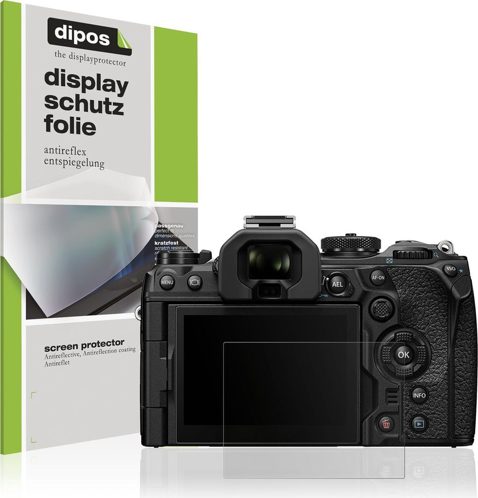 4x Schutzfolie für Olympus OM-1 matt Displayschutzfolie Folie Display Schutz dipos
