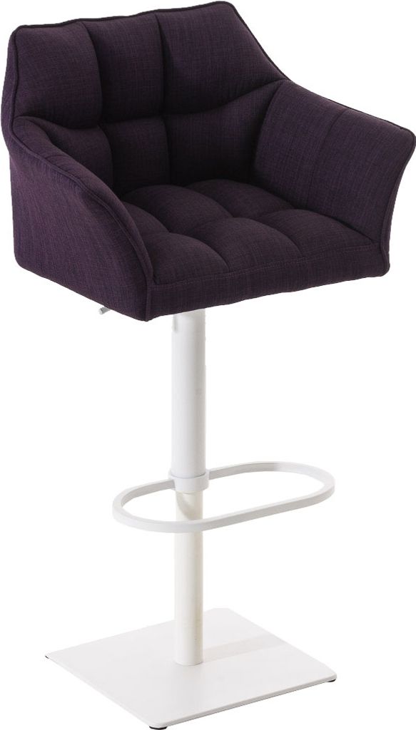 Barhocker HLO-CP1 W Stoff lila