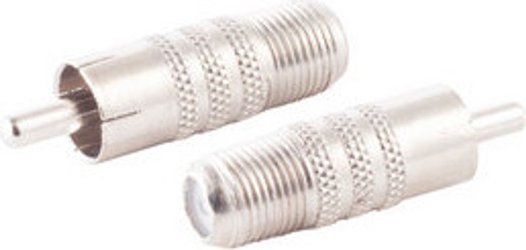 F-Buchse auf Cinch-Stecker