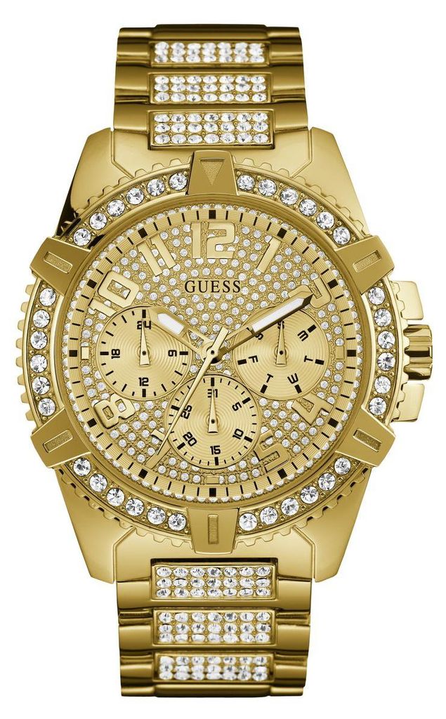Guess montre homme FRONTIER W0799G2 acier inoxydable or Image du produit 