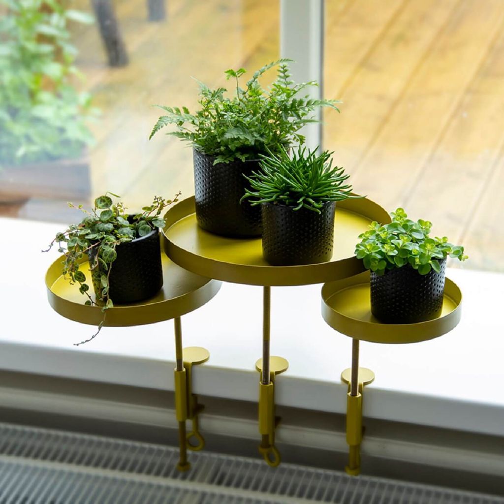Esschert Design Runde goldene Fensterbankhalterung L, Produktbild 