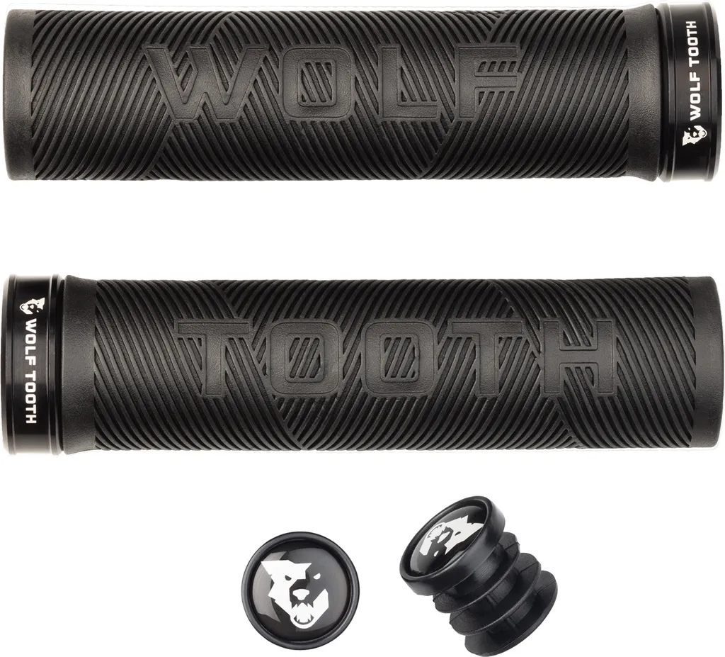 Grip Wolf Tooth Echo Lock-On noir avec texture Griffe anti-vibration VTT