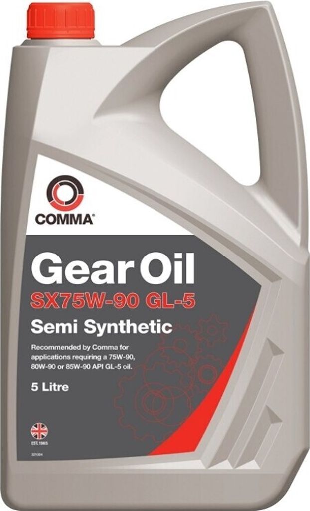 COMMA SX5L Gear 300 LS Getriebeöl Teilsynthetiköl 75W-90 für Schaltgetriebe 5L