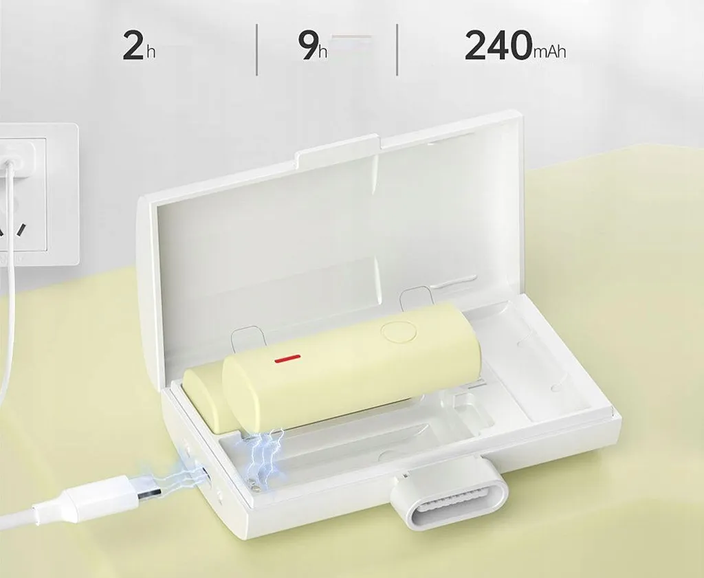 Micro cravate sans fil double avec boîtier de charge pour iPhone - 5