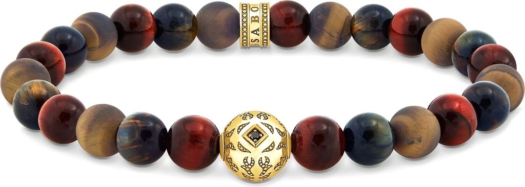 Thomas Sabo A2145-324-2 Beads-Armband  Tigerauge vergoldet, Produktbild 1