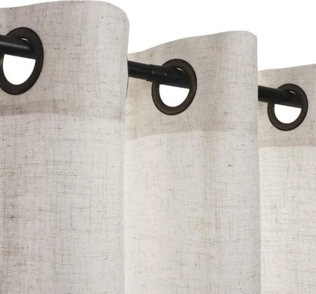Tende 220x140 Grigio Semitrasparenti - Set 2 Pezzi Lino e Velluto
