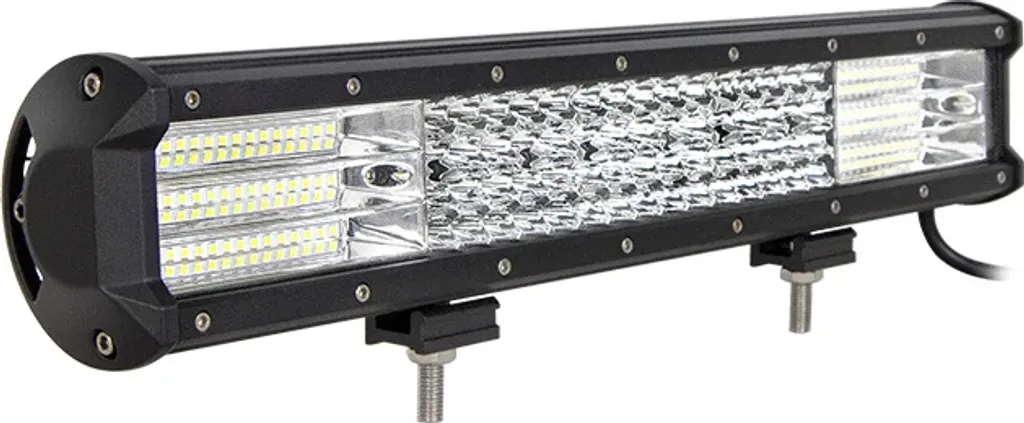 Barre LED Quad Row 17 pouces 450W Combo pour Éclairage Puissant 4x4