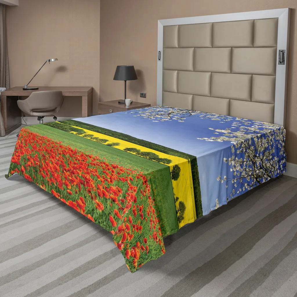 Lenzuolo Sopra ABAKUHAUS 260x228 Papaveri: Lavabile e Resistente