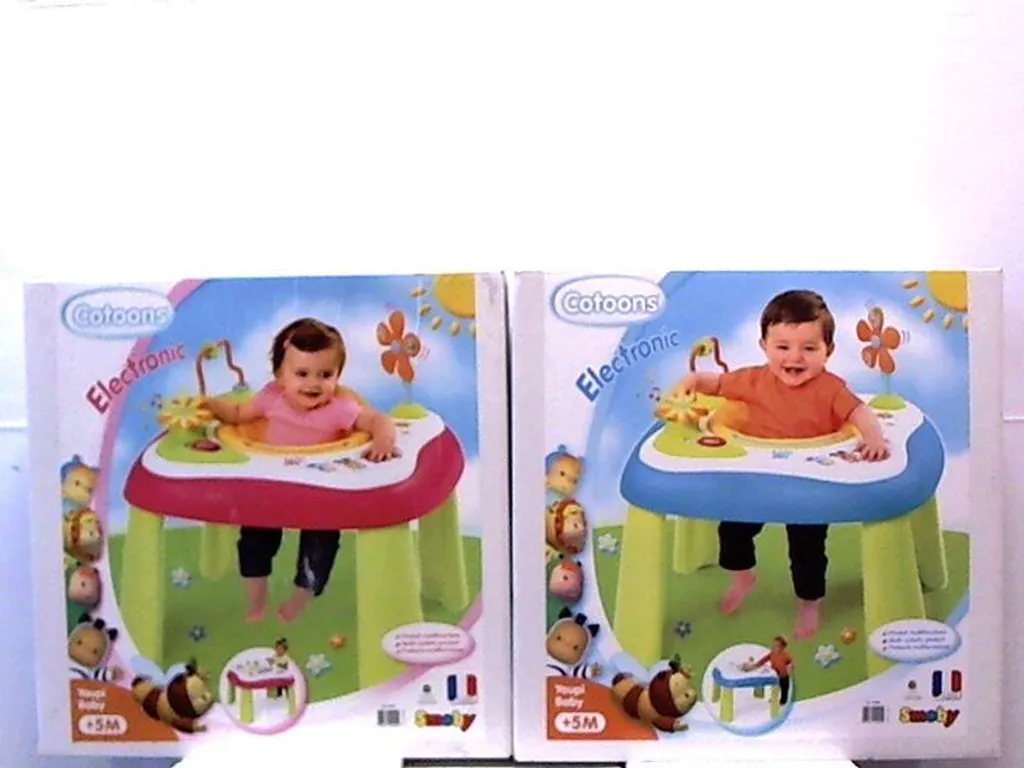 Table de jeu bébé 1 an Smoby Cotoons 2 en 1 interactive et éducative