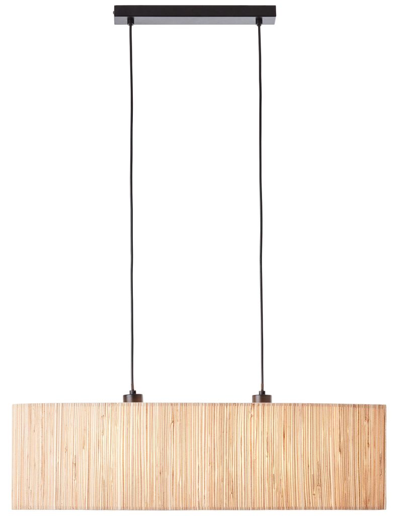 BRILLIANT Pendelleuchte, 2-flammig Wimea braun IP20 E27 52 Produktbild 