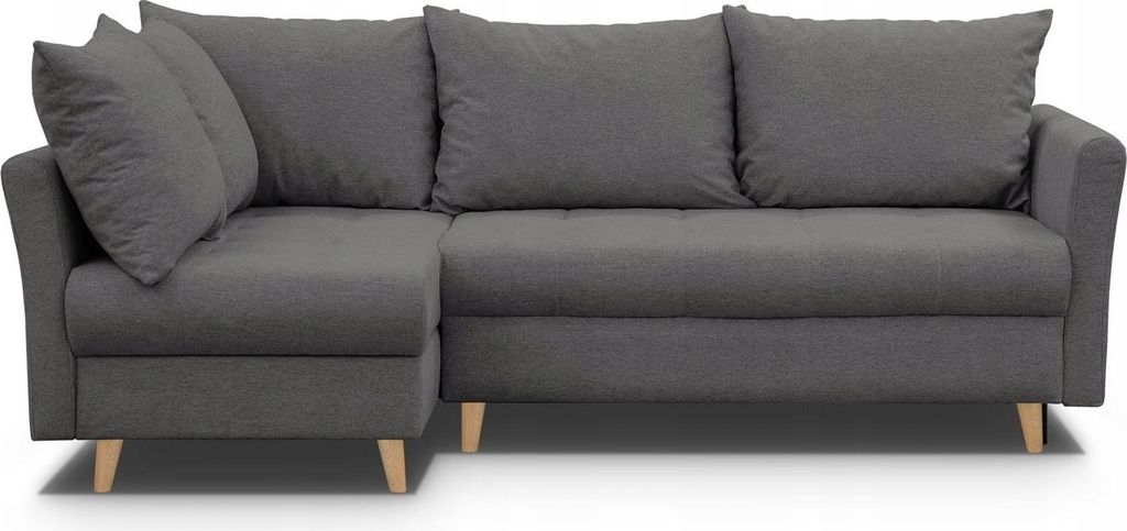LINKES ECKSOFA NIKO MIT SCHLAFFUNKTION (Dark Grey – Gemma 93)