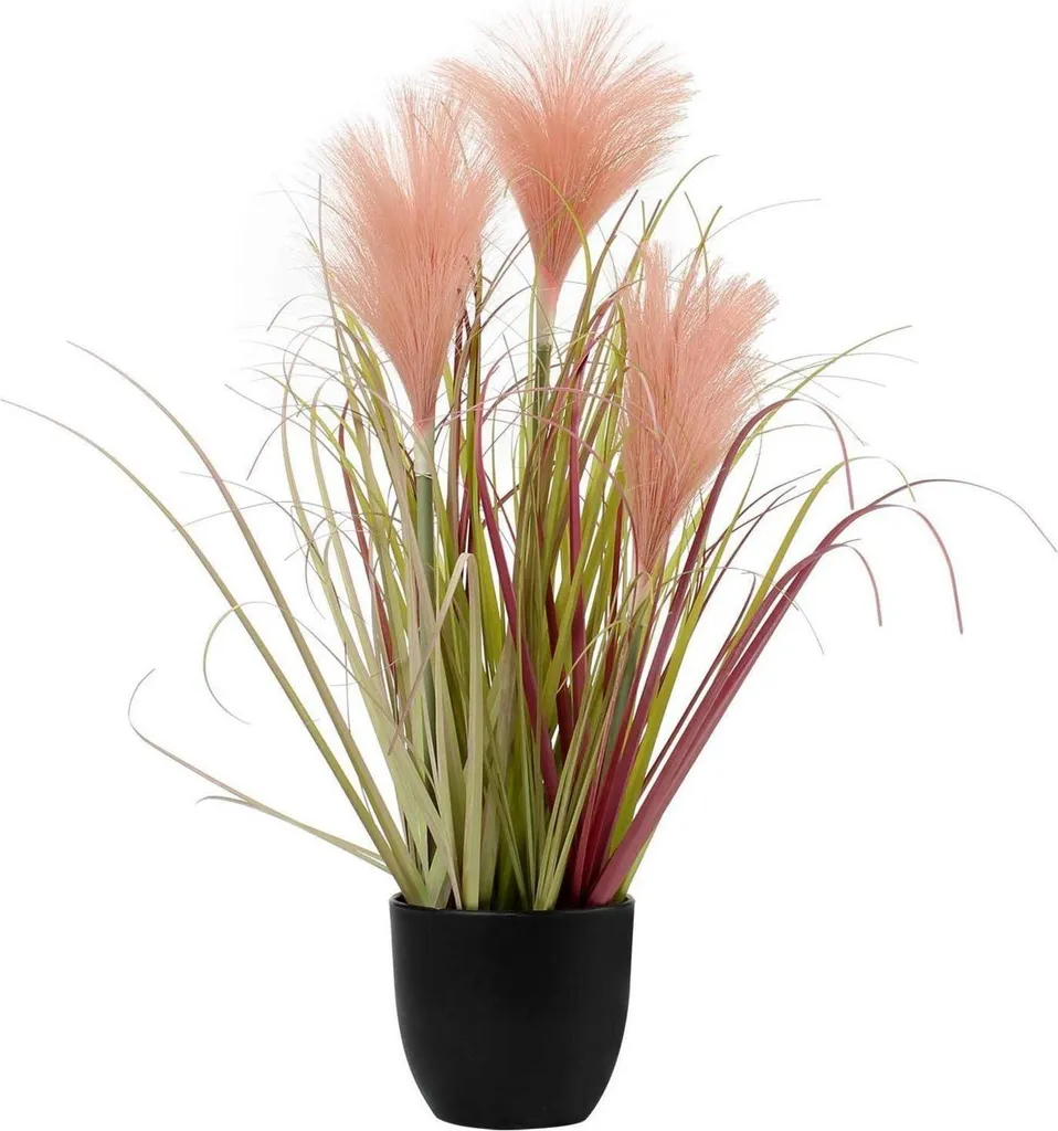 Plante artificielle Herbe de la Pampa en pot - Déco bohème naturelle