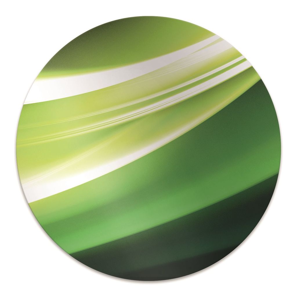 Rundmatte - Stuhlunterlage Bürostuhlunterlage - Rund Ø 100 cm - Bodenmatte - Fußmatte - Grüne Gürtel