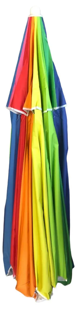 Parasol de plage Rainbow Sea Ø 240 cm avec mât en aluminium anodisé