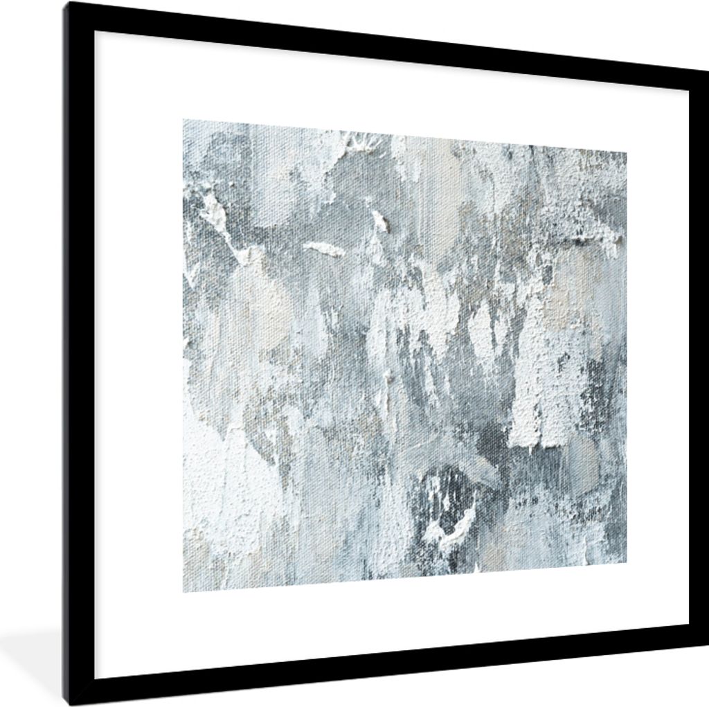 MuchoWow Gerahmtes Poster Farbe - Industrie - Design 40x40 cm - Poster mit Schwarzem Bilderrahmen Wandposter Rahmen Foto Bilder - Poster - Plakat...
