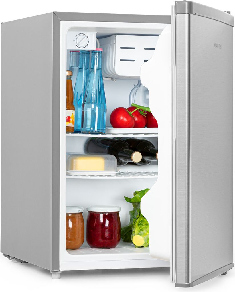 Klarstein Cool Kid - Getränkekühlschrank, Mini-Kühlschrank, Mini-Bar, 66 Liter Volumen, 109 kWh/Jahr, freistehend, 45 x 63 x 51 cm (BxHxT), 42db...