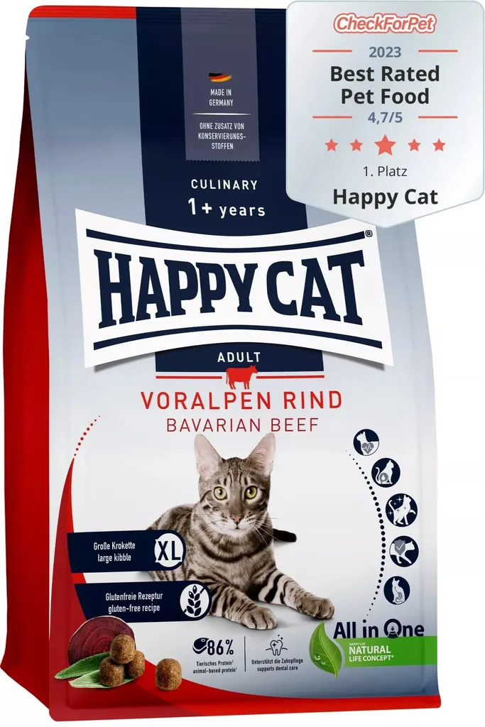Happy Cat Culinary Préalpes Bœuf - Croquettes Haute Digestibilité 10kg