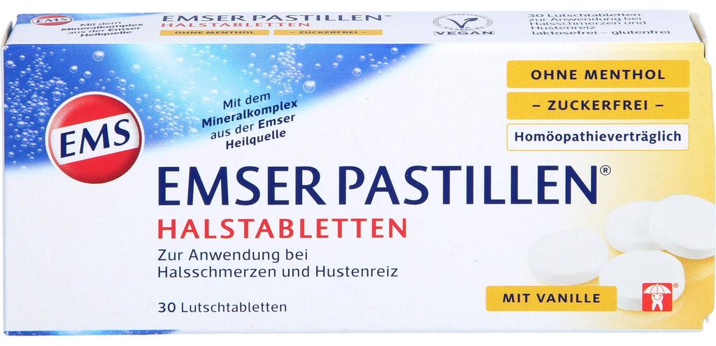 Emser Pastillen ohne Menthol zuckerfrei 30 St