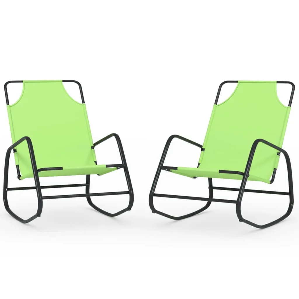 VidaXL Lettino Prendisole A Dondolo In Acciaio E Textilene | Sdraio Da Giardino Con Superficie In Rete | Colore Crema, Dimensioni 89x58x93 Cm | Relax E Vacanze - 4