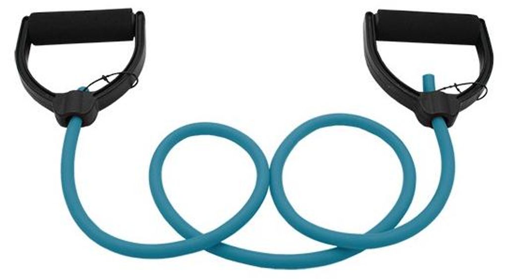 Resistance Fitness Tube Latex Deluxe Density Hellblau Mehrfarbig