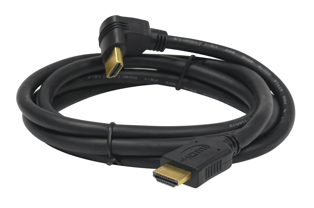 Câble HDMI mâle/femelle coudé 1,5m haute vitesse pour TV et moniteur LCD
