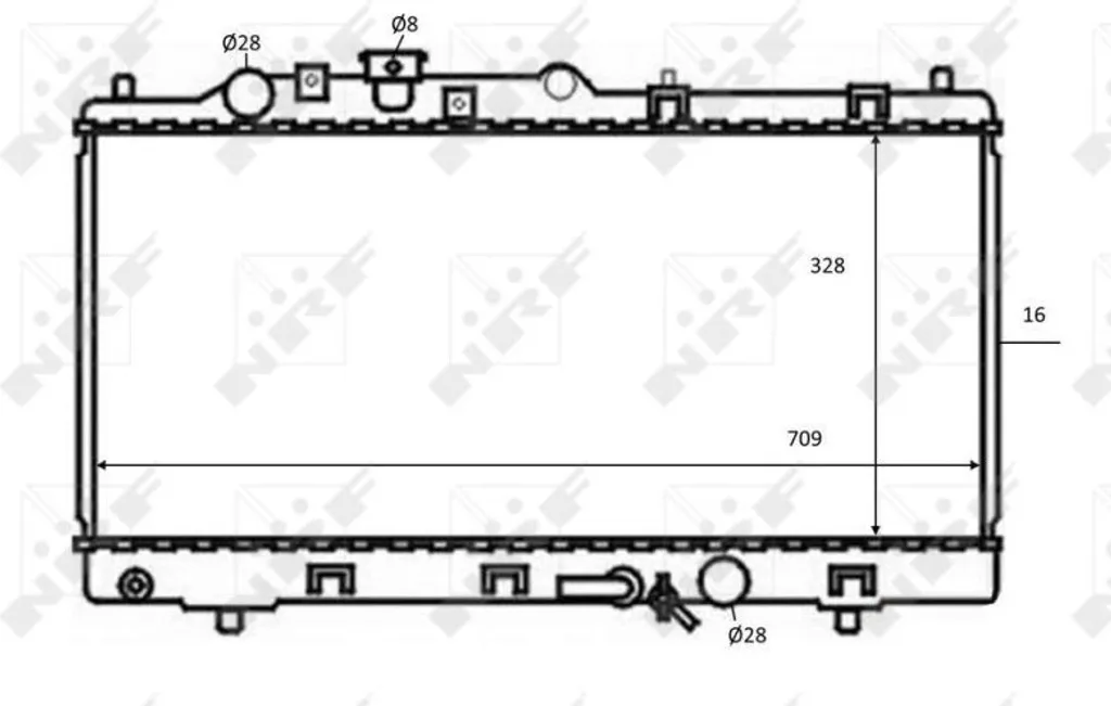 Remplacer radiateur moteur Mazda 323 BJ - Pièce NRF 59075 ZL0215200
