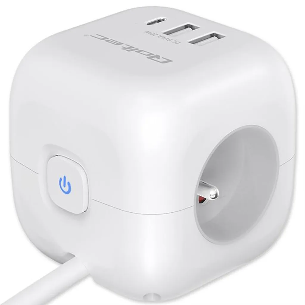 Multiprise Cube pour Gagner de la Place avec USB-C PD 20W Rapide - 5