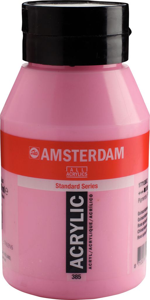 Amsterdam Standard Series Acrylfarbe Flasche 1000 ml Chinacridonrosa Hell 385