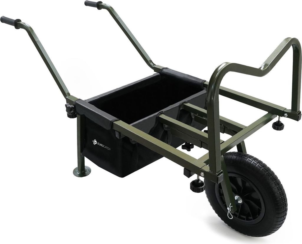Eurocatch XXL Schubkarre 55x100cm + Voll-Pu-Rad - mit Produktbild 
