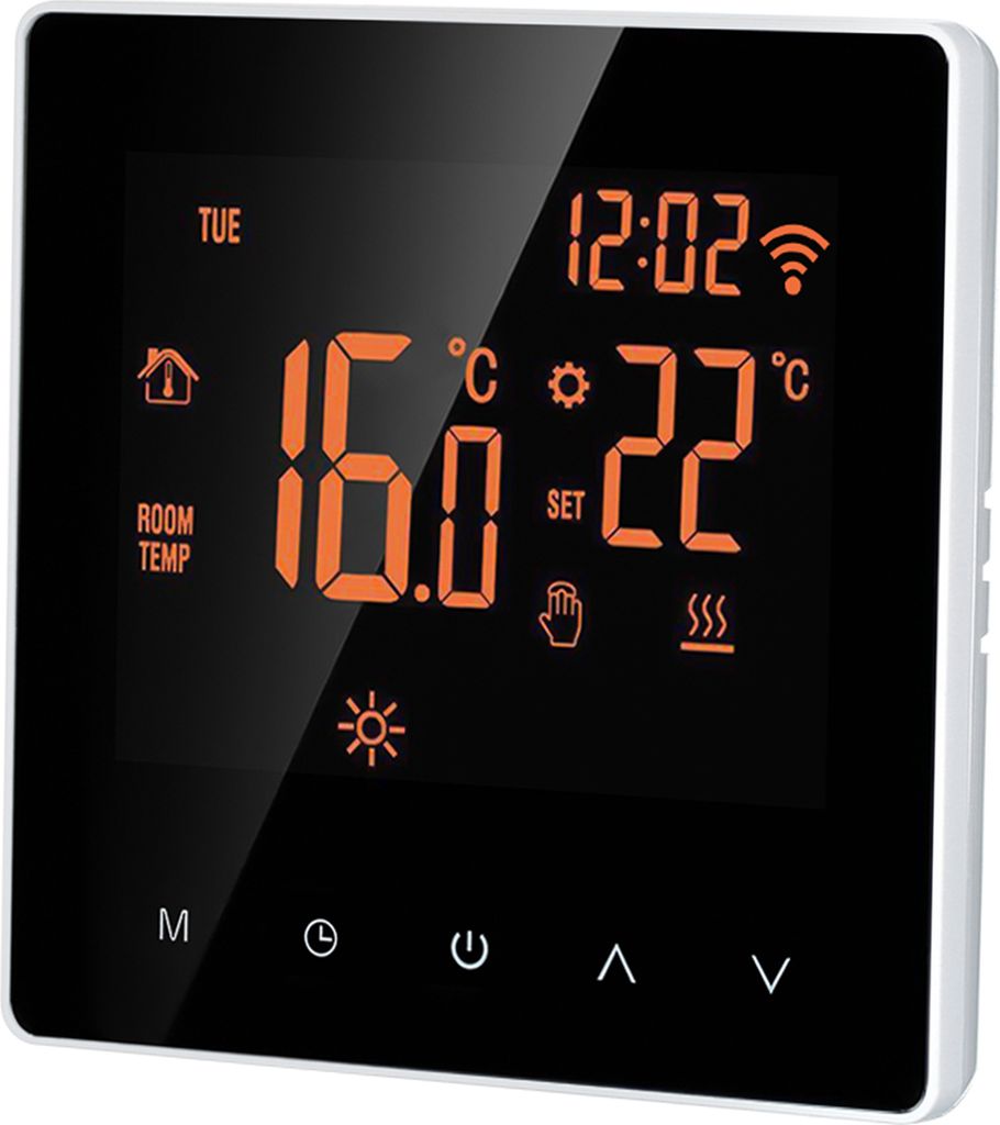 WiFi Thermostat LCD Digital Raumthermostat für 16A Elektroheizung Fußbodenheizung Woche Programmierbare Thermostat Innenthermometer Temperaturreg...