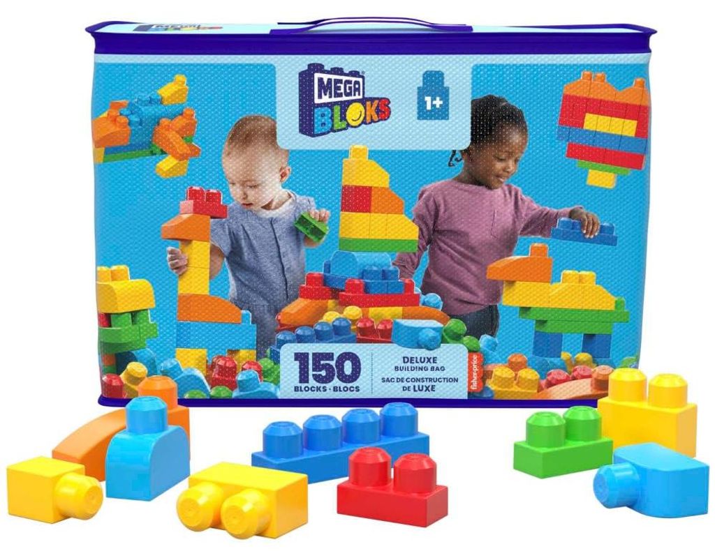 Mega Bloks Bausteinebeutel - Deluxe 150 Teile - Grundfarben Produktbild 