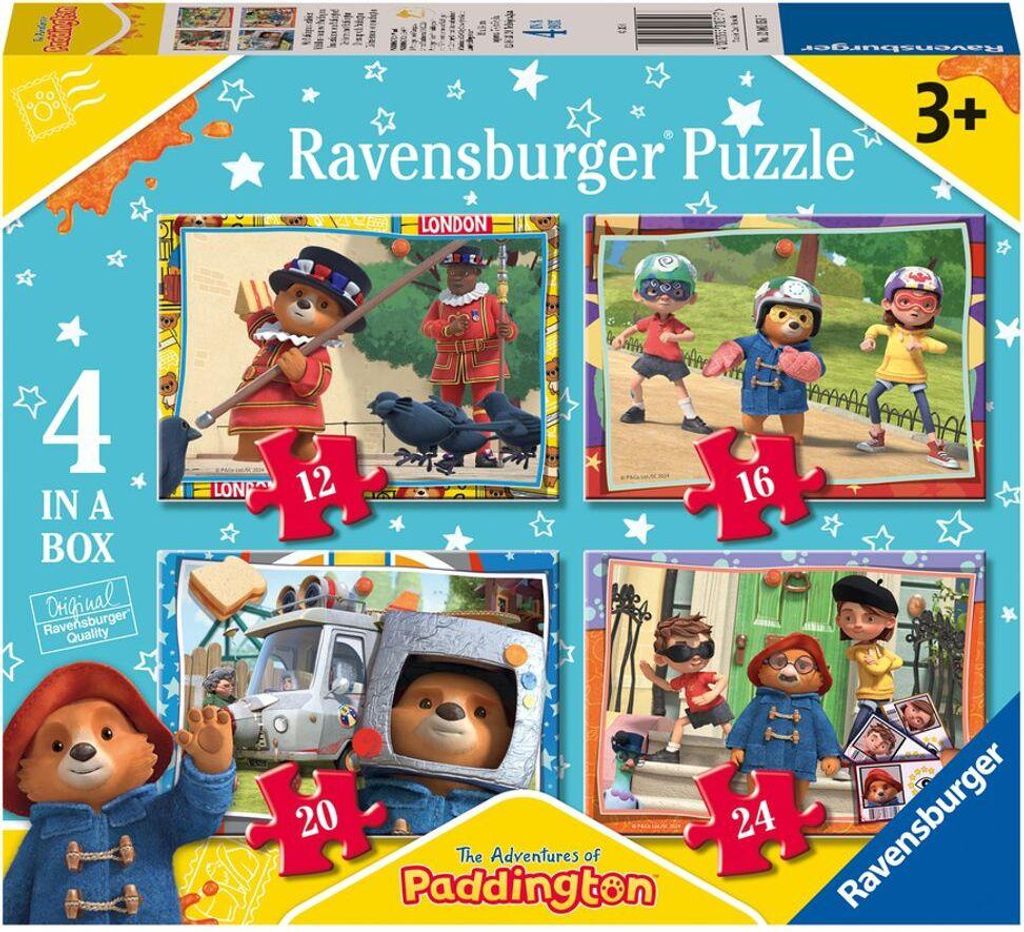 puzzle 4 v 1 | Medvdek Paddington | Ravensburger | Puzzle Obrázek produktu 