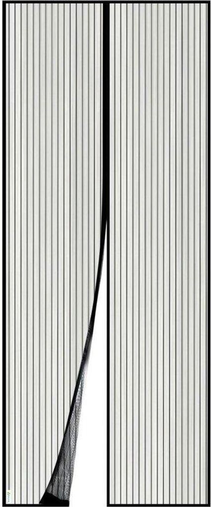 Ultiluxe Magnetische Hordeur 140 x 200 cm - Schwarz - Insektenschutz - Klebeband Horgordijn - Ohne Bohren - Starke Magnete