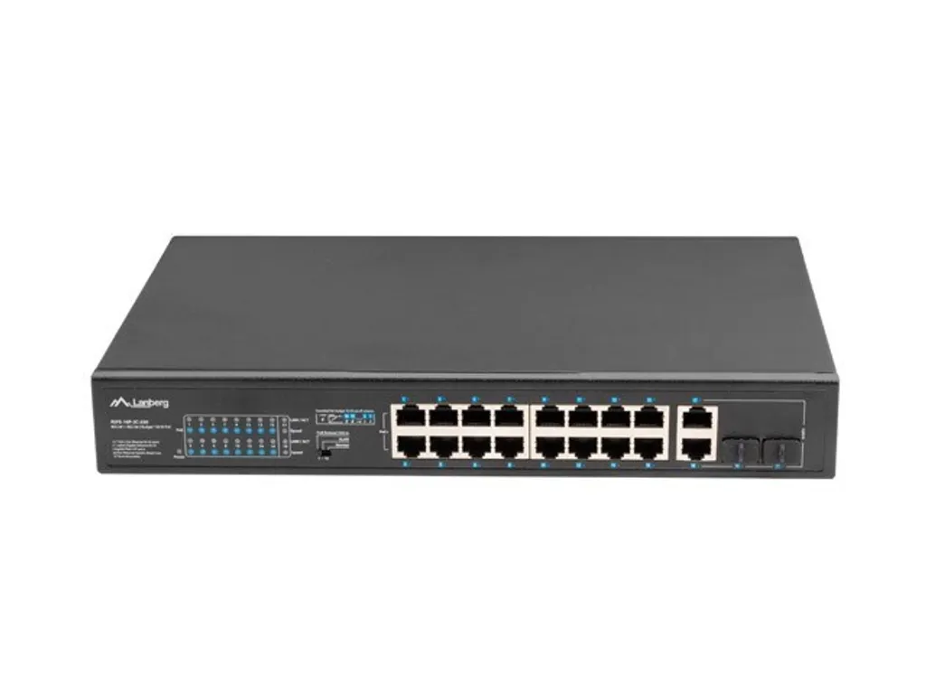 Switch Lanberg 19" pour déployer 16 caméras PoE+ et téléphones IP Pro