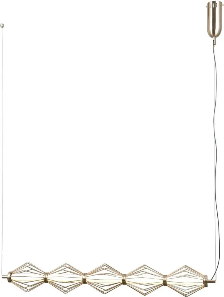 Lampadario Moderno Oro Italux SEVIL 5 Luci LED 25W PND-34403-5-HBR