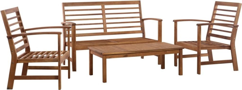 Maison Exclusive - Garten-Lounge-Set 4-tlg. Massivholz Akazie