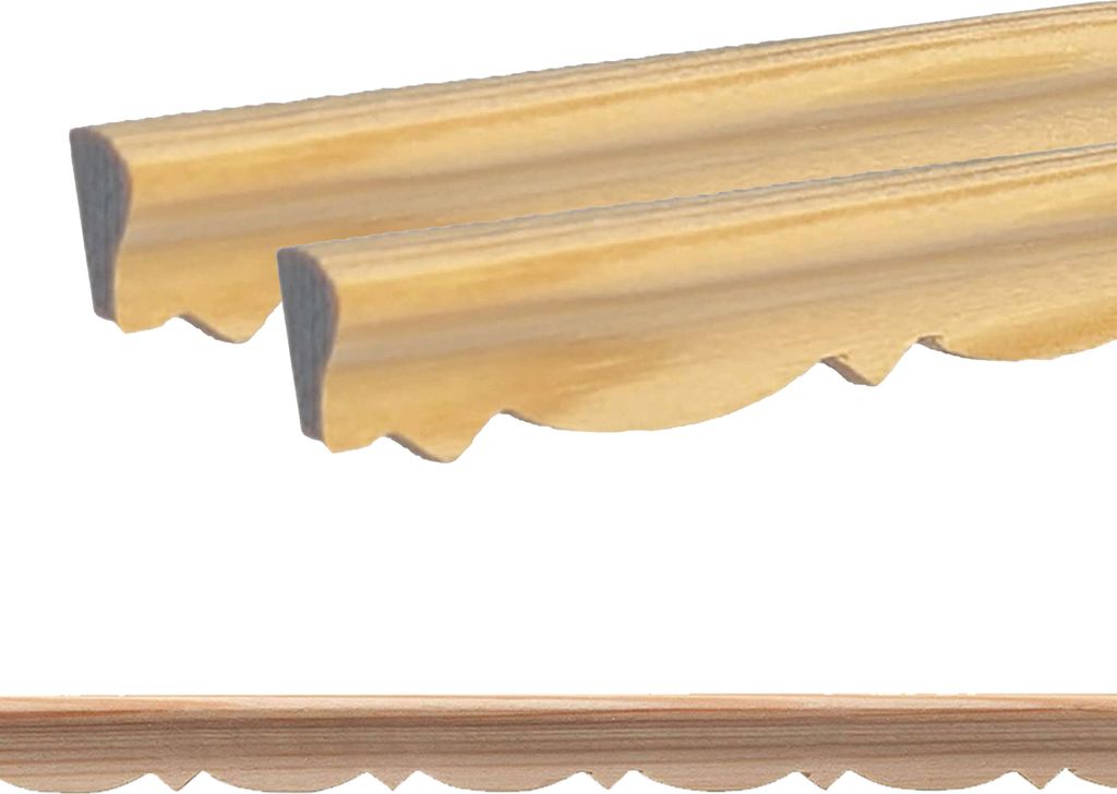 Holz Profilleiste in 12 x 7 x 1000 mm | 2er Set - 2 Meter | Produktbild 