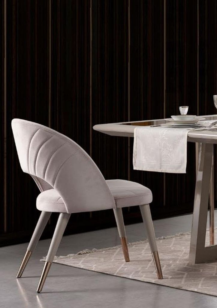 Esszimmermöbel Set Esszimmer Garnitur 7tlg Esstisch Stühle Beige Holz