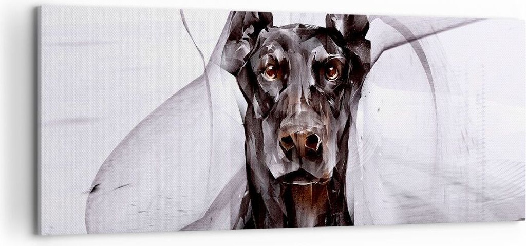 Bild auf Leinwand - Leinwandbild - Hund Abstraktion - Produktbild 
