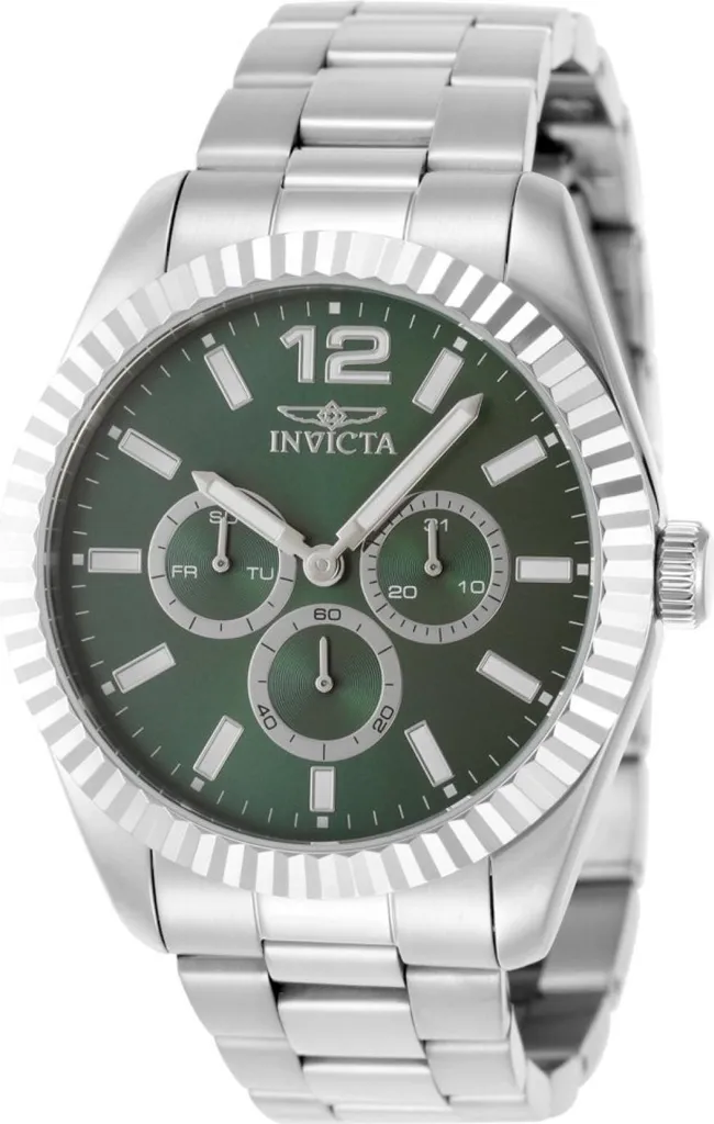 Invicta Specialty 49514 Orologio Uomo - Idea Regalo Acciaio e Verde