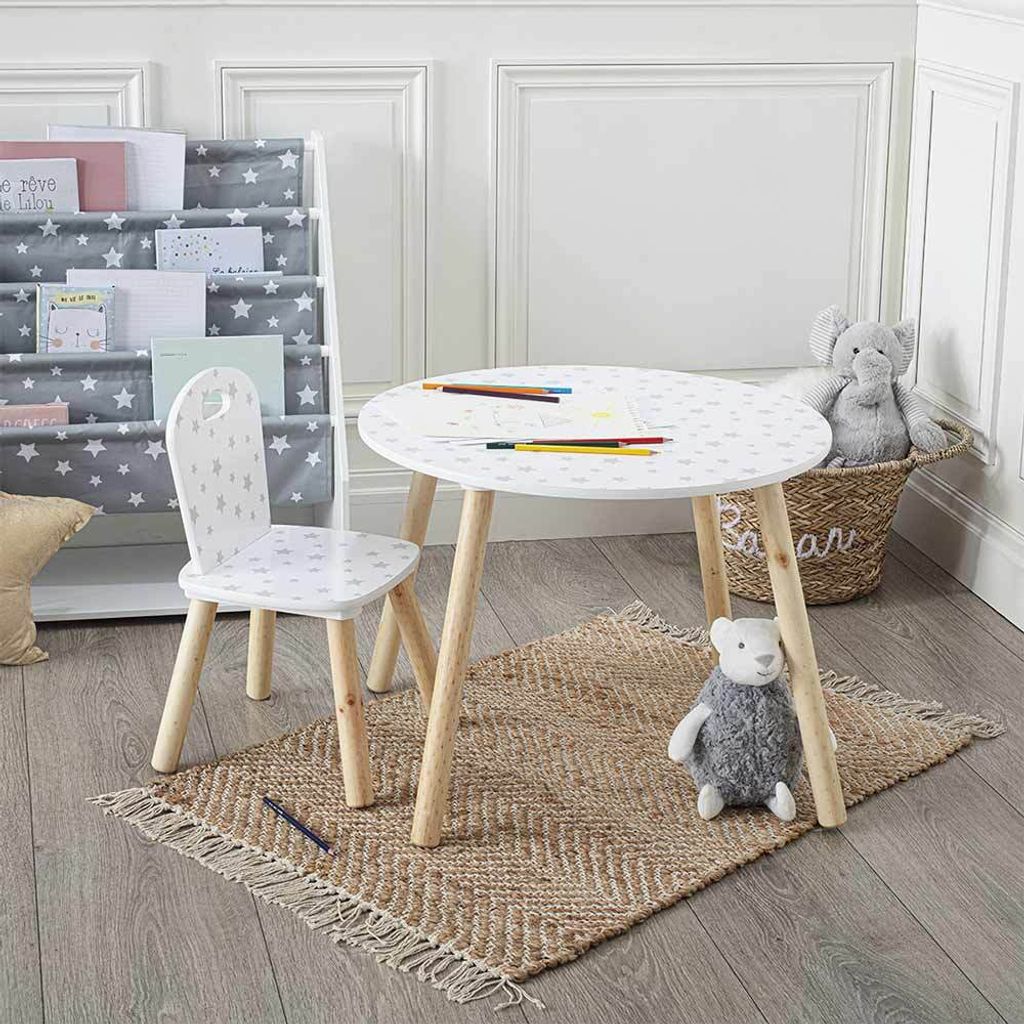 Eazy Living Kindertisch Nuage Sterne Weiß