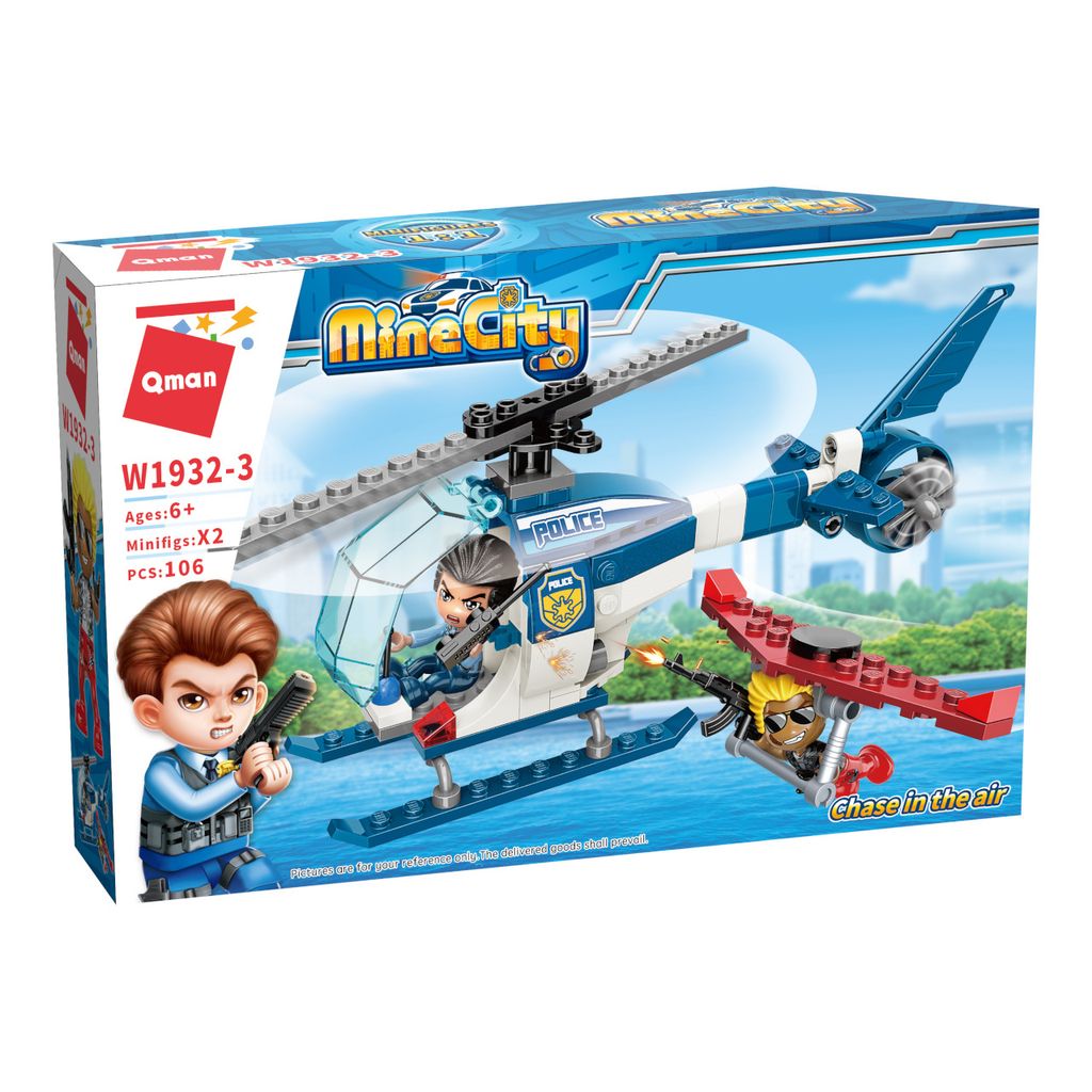 QMAN 1932-3 Mine City Air Pursuit Bausatz Modell Q1932-3 Produktbild 