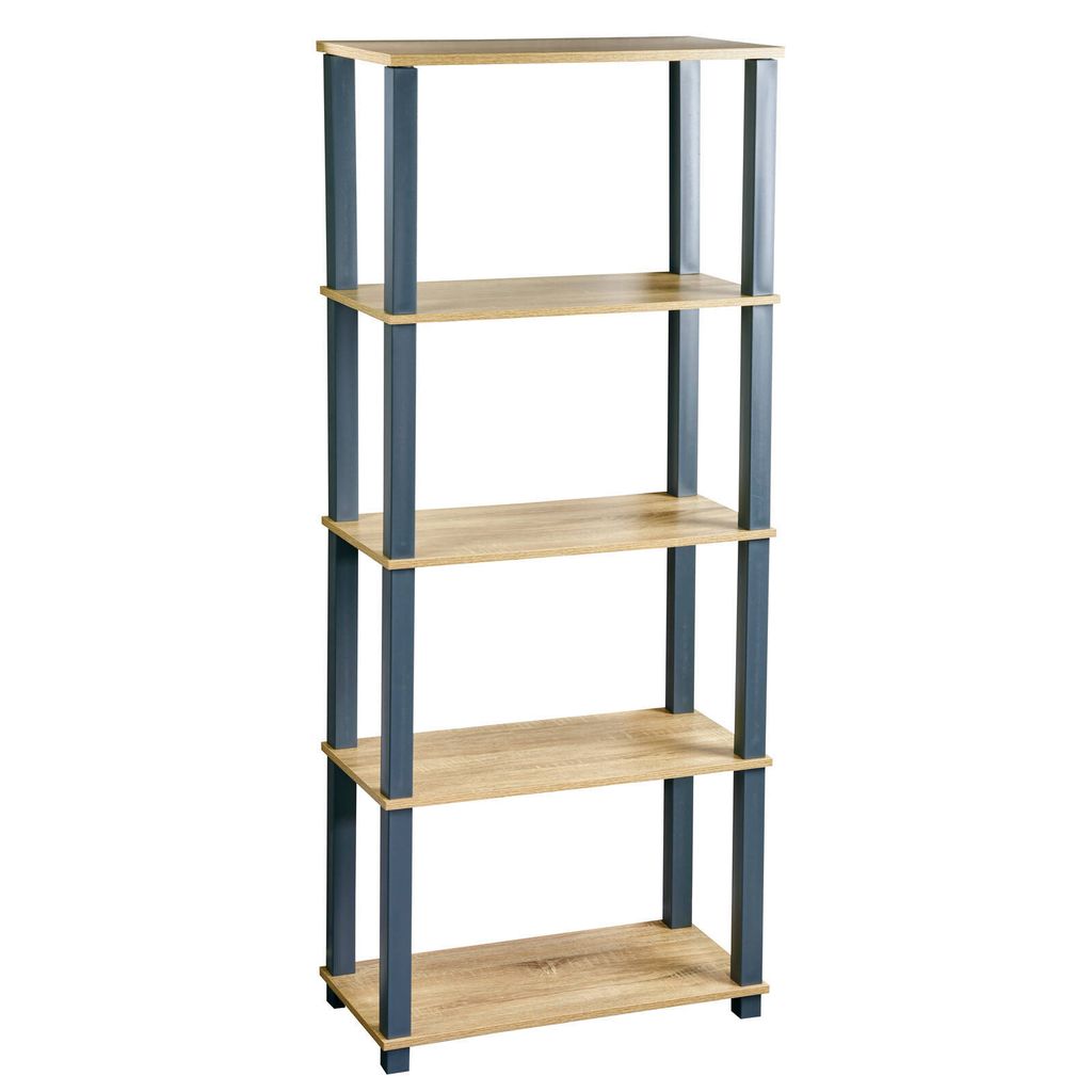 KESPER Regál policový Blue 5 polic, plast, MDF, 60 x 147 x Obrázek produktu 