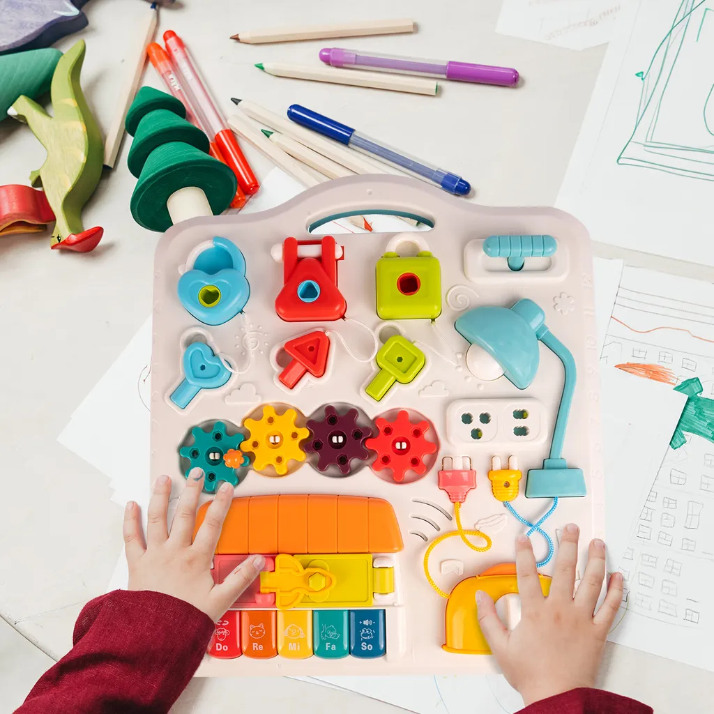 Table de Jeu pour Bébé 12 Mois et Centre d'Activités Sensoriel Éducatif - 8
