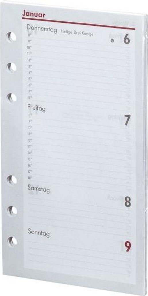 BSB Kalendarium Timer ca A6 16,7x9,5cm 1Woche/2Seiten 2027 Produktbild 