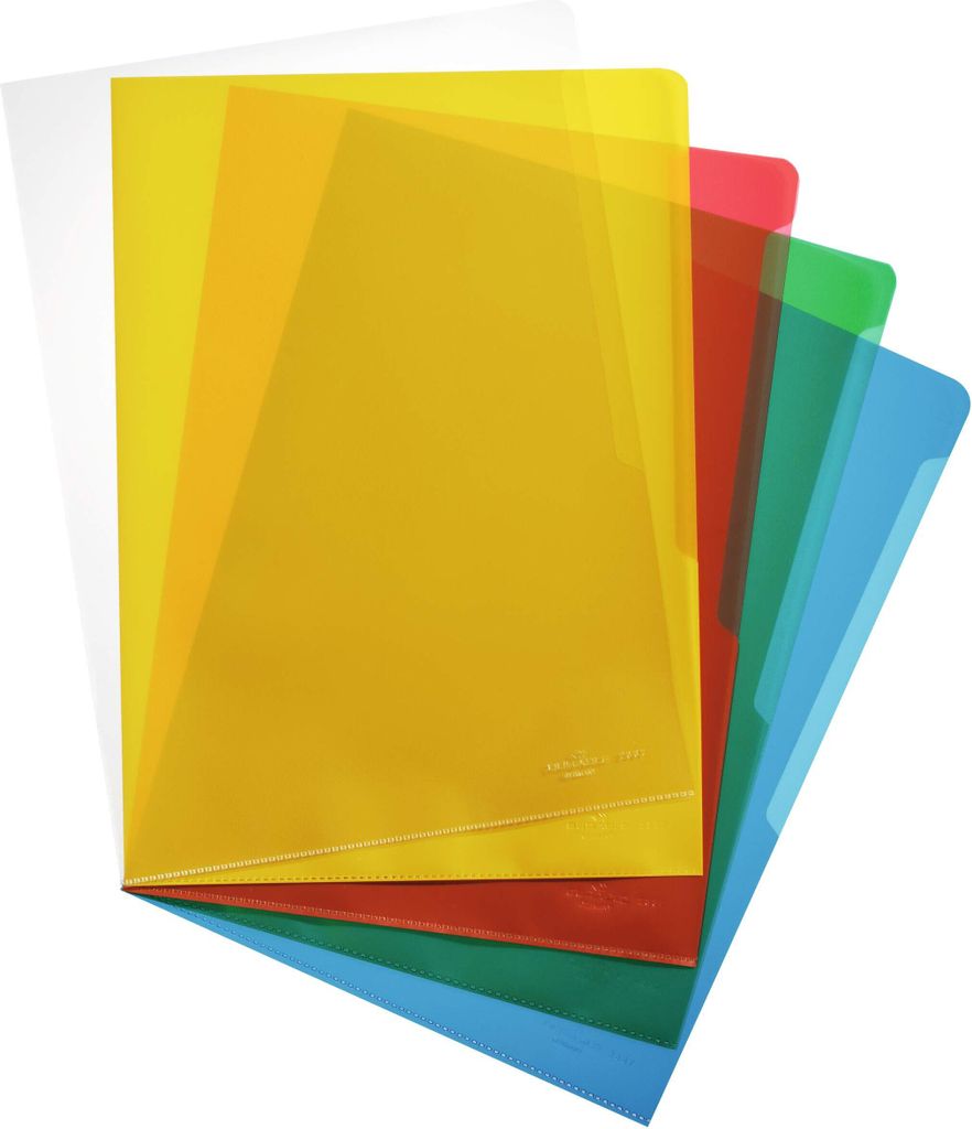 DURABLE Sichthülle A4 PP, Pckg. à 100, 233700 farbig sortiert