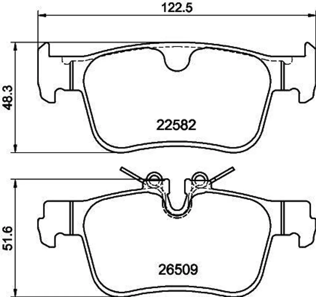 Plaquettes de frein arrière HELLA silencieuses pour VOLVO XC60 II